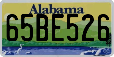 AL license plate 65BE526