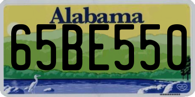 AL license plate 65BE550