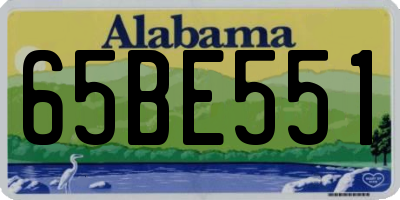 AL license plate 65BE551