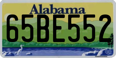 AL license plate 65BE552