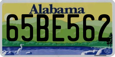 AL license plate 65BE562
