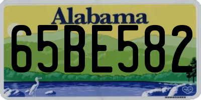 AL license plate 65BE582