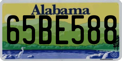 AL license plate 65BE588