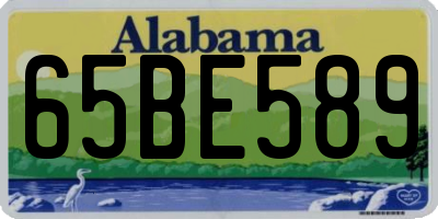 AL license plate 65BE589