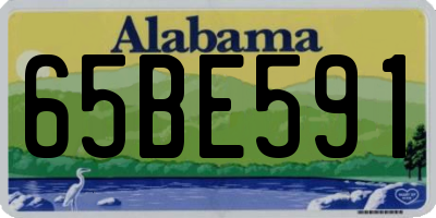 AL license plate 65BE591