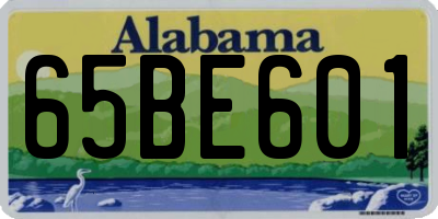 AL license plate 65BE601