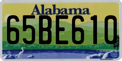AL license plate 65BE610