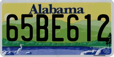 AL license plate 65BE612