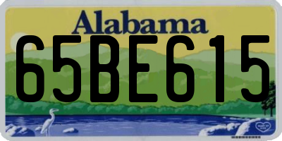 AL license plate 65BE615