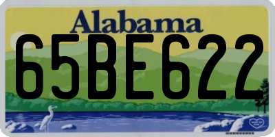 AL license plate 65BE622