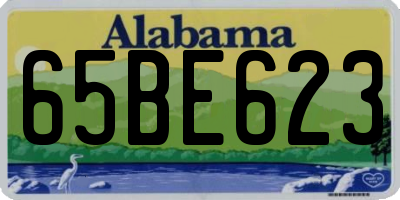 AL license plate 65BE623