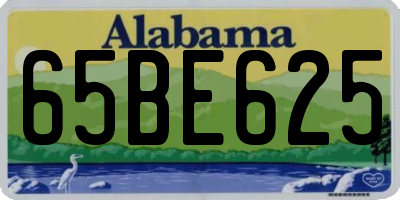 AL license plate 65BE625