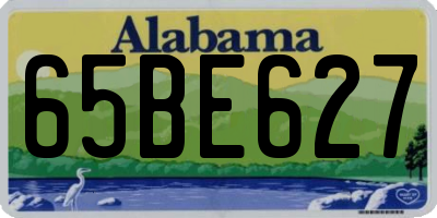 AL license plate 65BE627