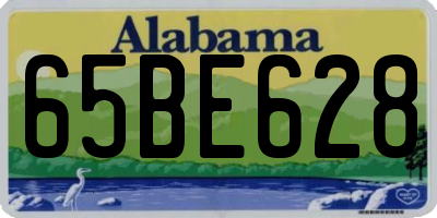 AL license plate 65BE628
