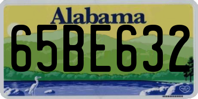 AL license plate 65BE632