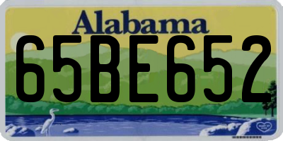 AL license plate 65BE652