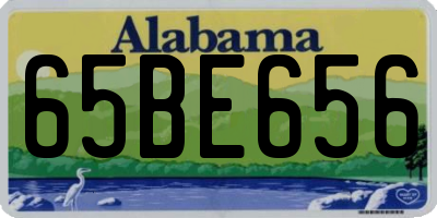 AL license plate 65BE656