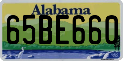 AL license plate 65BE660