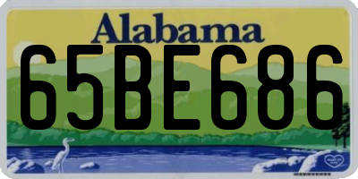 AL license plate 65BE686
