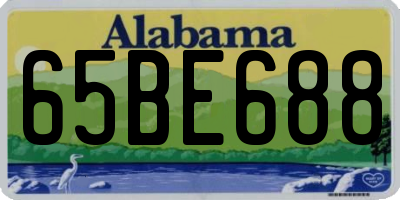 AL license plate 65BE688