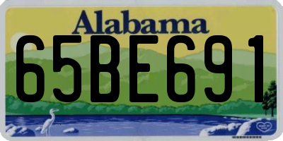 AL license plate 65BE691