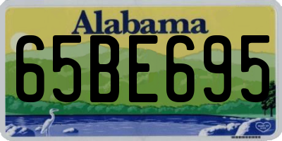 AL license plate 65BE695