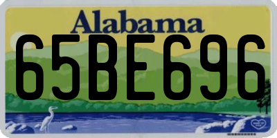 AL license plate 65BE696