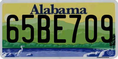 AL license plate 65BE709