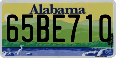 AL license plate 65BE710