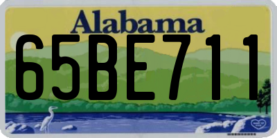 AL license plate 65BE711