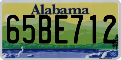 AL license plate 65BE712