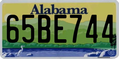 AL license plate 65BE744