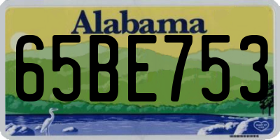 AL license plate 65BE753