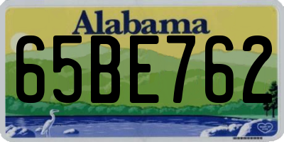 AL license plate 65BE762