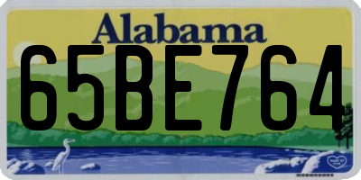 AL license plate 65BE764