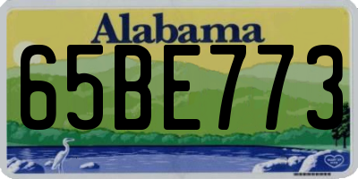 AL license plate 65BE773