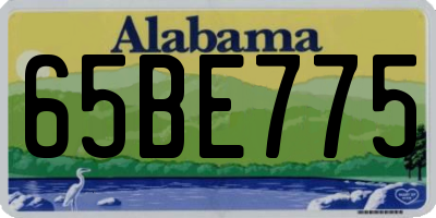 AL license plate 65BE775