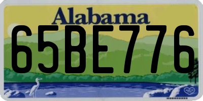 AL license plate 65BE776