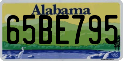 AL license plate 65BE795