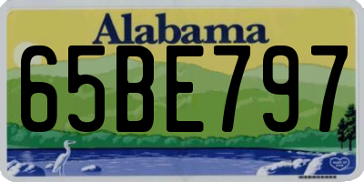 AL license plate 65BE797