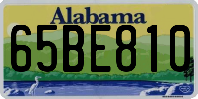 AL license plate 65BE810