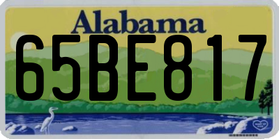 AL license plate 65BE817