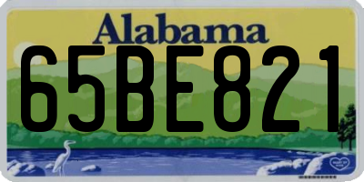 AL license plate 65BE821