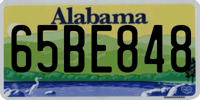 AL license plate 65BE848