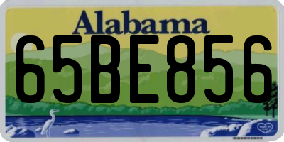 AL license plate 65BE856
