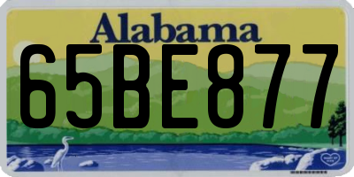 AL license plate 65BE877
