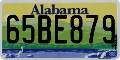 AL license plate 65BE879