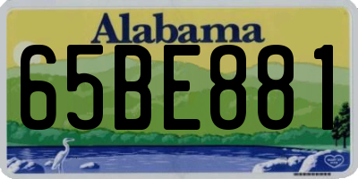 AL license plate 65BE881
