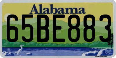 AL license plate 65BE883