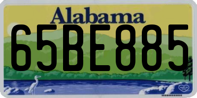 AL license plate 65BE885